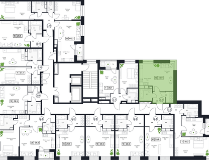 Студия, 32 м²