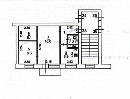 2-к. квартира, 47 м²