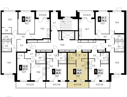 Студия, 26&nbsp;м²