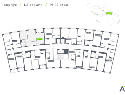 2-к. квартира, 59&nbsp;м²