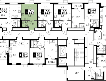 Студия, 20&nbsp;м²