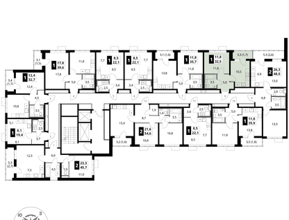 1-к. квартира, 32&nbsp;м²