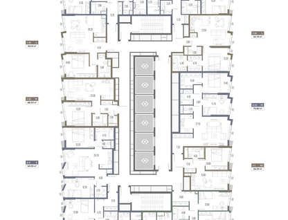 1-к. квартира, 54 м²