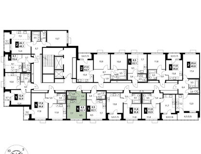 Студия, 22&nbsp;м²