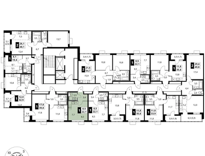 Студия, 22&nbsp;м²