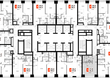 Студия, 32&nbsp;м²