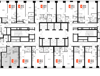 1-к. квартира, 43&nbsp;м²