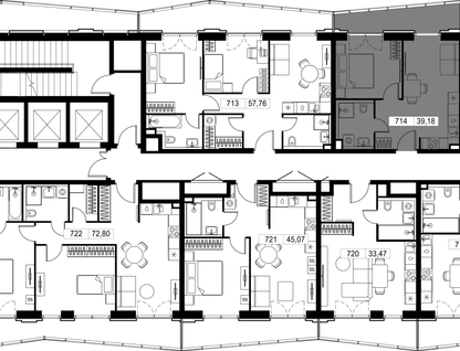 1-к. квартира, 39 м²