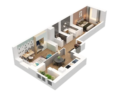 2-к. квартира, 55&nbsp;м²