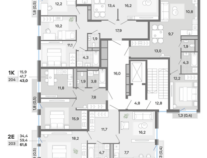 4-к. квартира, 88&nbsp;м²