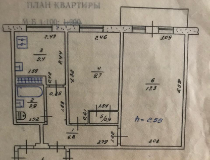 2-к. квартира, 47&nbsp;м²