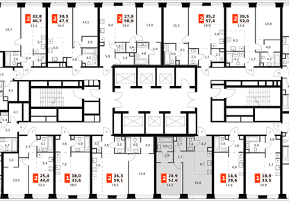 2-к. квартира, 52&nbsp;м²