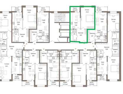 1-к. квартира, 46&nbsp;м²