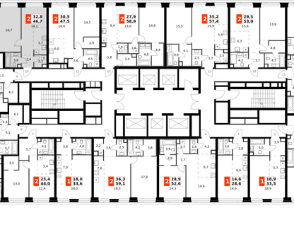 2-к. квартира, 46 м²