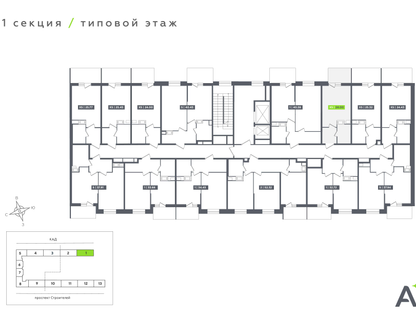 Студия, 24 м²