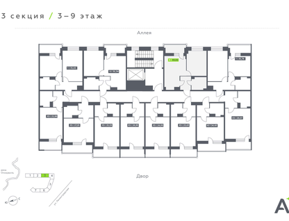 Студия, 35&nbsp;м²