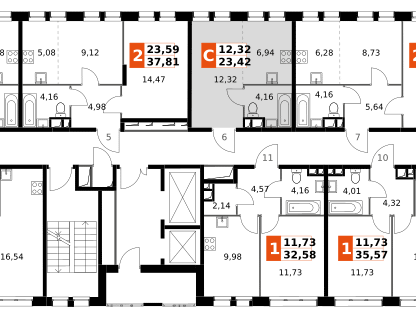 Студия, 23 м²
