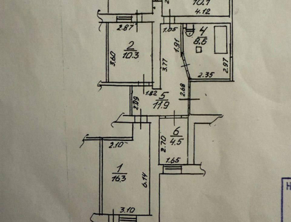 2-к. квартира, 61,2&nbsp;м²