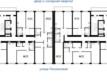 1-к. квартира, 63&nbsp;м²