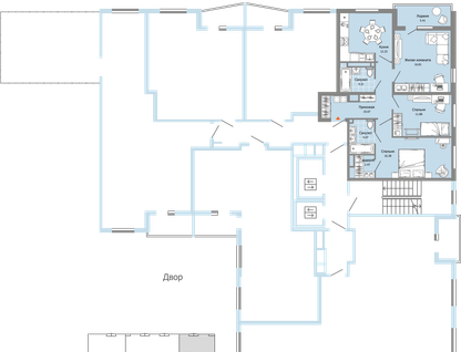 3-к. квартира, 81&nbsp;м²