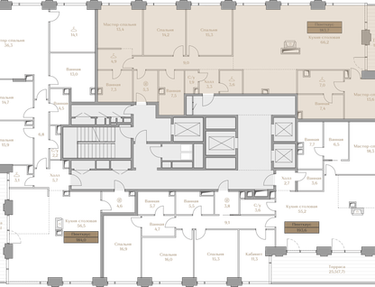 4-к. квартира, 183 м²