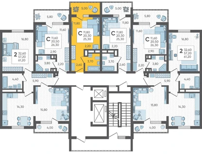 Студия, 25&nbsp;м²