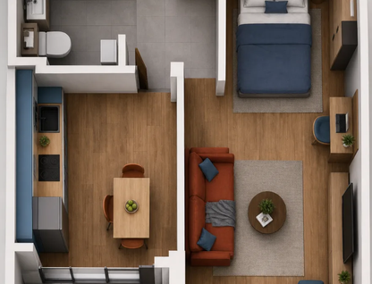 1-к. квартира, 34,3 м²