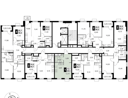 Студия, 28&nbsp;м²