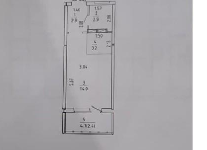 Студия, 23,3&nbsp;м²