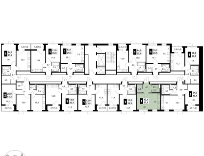 Студия, 27&nbsp;м²