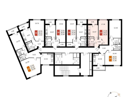 1-к. квартира, 36&nbsp;м²