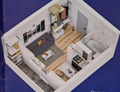 Студия, 24,4 м²