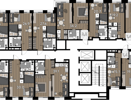 Студия, 19&nbsp;м²