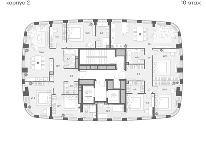 3-к. квартира, 139&nbsp;м²