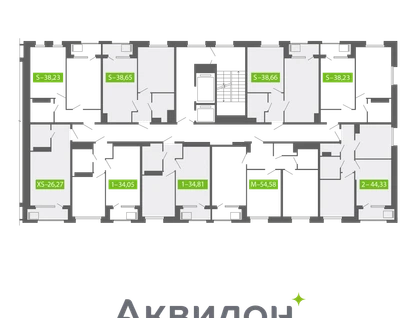 Студия, 38&nbsp;м²