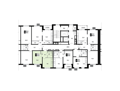 1-к. квартира, 31&nbsp;м²