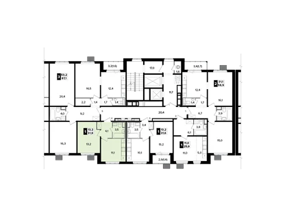 1-к. квартира, 31&nbsp;м²