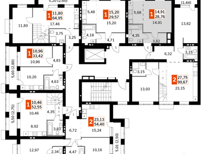 Студия, 30 м²