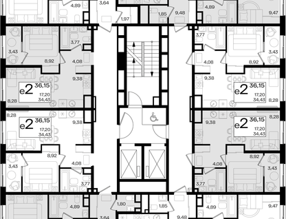 Студия, 37 м²