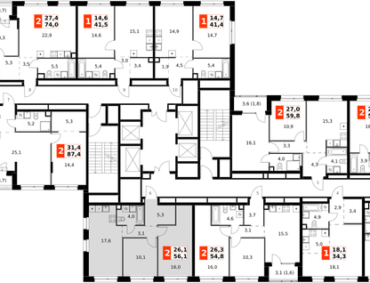 3-к. квартира, 56&nbsp;м²