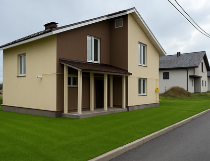 Двухэтажный дом, 159 м²