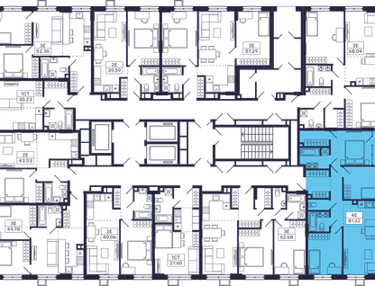 3-к. квартира, 81&nbsp;м²