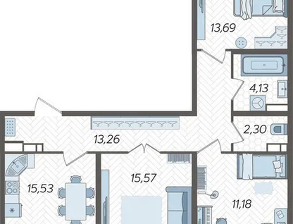 3-к. квартира, 80,8&nbsp;м²