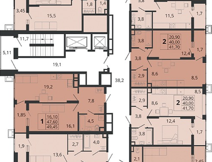 4-к. квартира, 107 м²