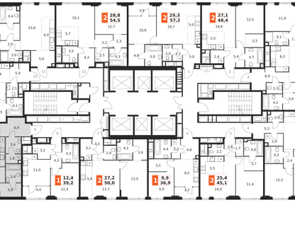 2-к. квартира, 55&nbsp;м²