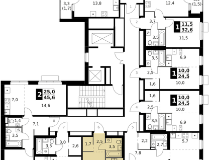 Студия, 24&nbsp;м²