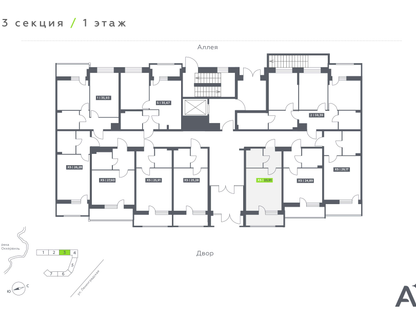 Студия, 25 м²