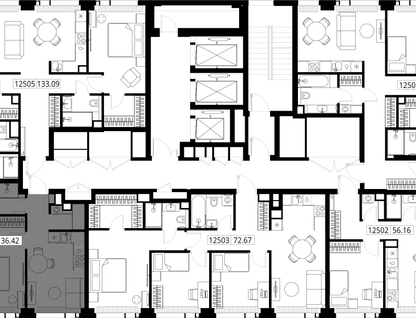 1-к. квартира, 36&nbsp;м²