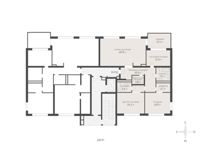 4-к. квартира, 156&nbsp;м²