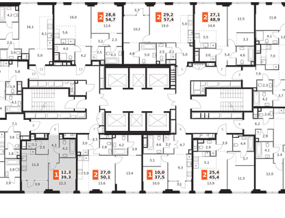 1-к. квартира, 39&nbsp;м²